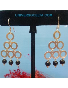 3AR Pendientes de colgar con Azabache