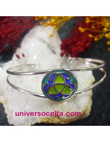 L12910 Brazalete con Triqueta esmaltada