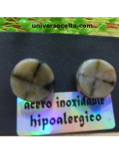 Pendiente de Quiastolita Antialérgico 29QP 2