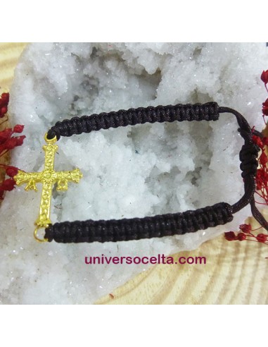 Macramé con Cruz de Asturias chapada MCA