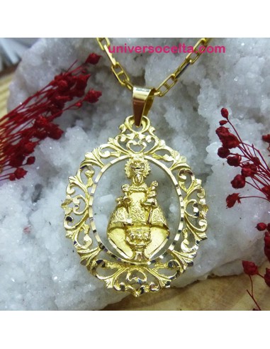 Medalla Virgen de Covadonga Oro con orla OR2