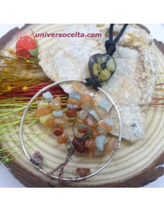 Chackras Árbol de la Vida artesano con Quiastolita AVA