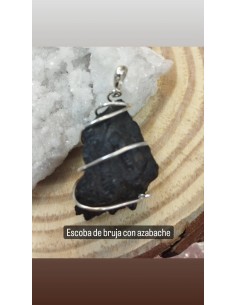 Colgante Escoba de Bruja Azabache ESCB