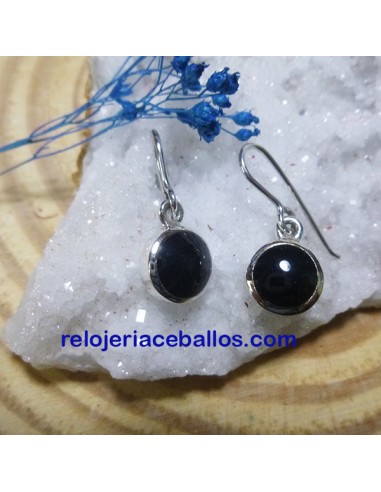 Pendientes con chatón de Azabache F-22