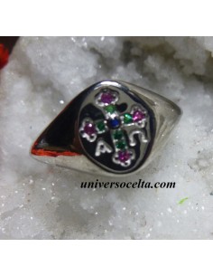 Sello Oval de plata con Cruz de la Victoria 133