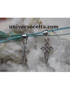 Cruz de Santiago de plata o chapada CS169 2