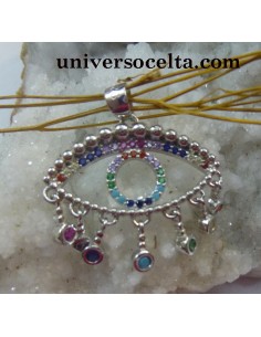 Chackras Ojo de la Sabiduría en plata 601-0184