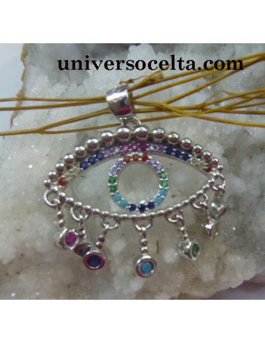 Chackras Ojo de la Sabiduría en plata 601-0184