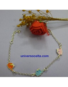 OSP Pulsera Infantil de plata con esmalte 2