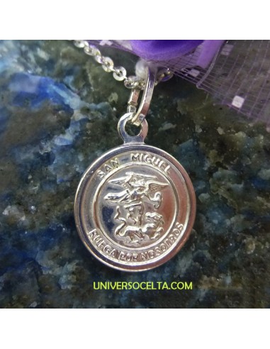 Medalla Arcángel San Miguel en plata