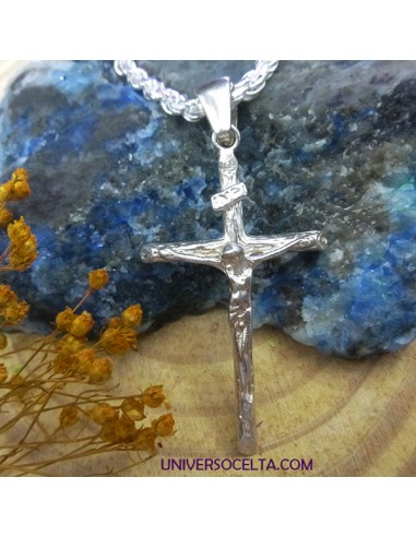 Crucifijo de plata de ley C37C