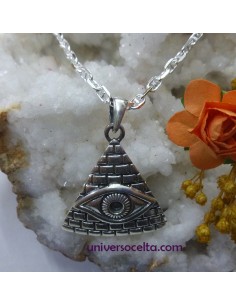 Ojo de Horus con Pirámide de plata  HORUS