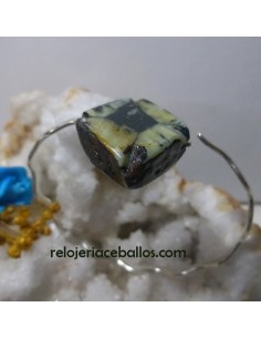 Pulsera brazalete con Quiastolita BQA1 2