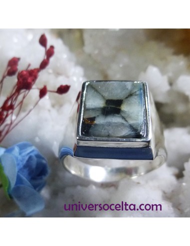 Sello de plata con Piedra Celta...
