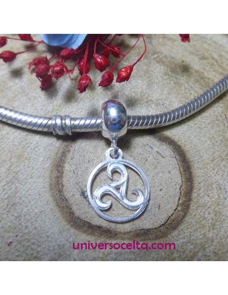 Triskel como Charm o colgante en plata TCH