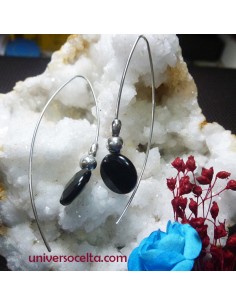 RLA Pendientes con lenteja de Azabache