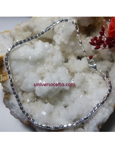 Pulsera de plata con bolitas cuadradas 361-342