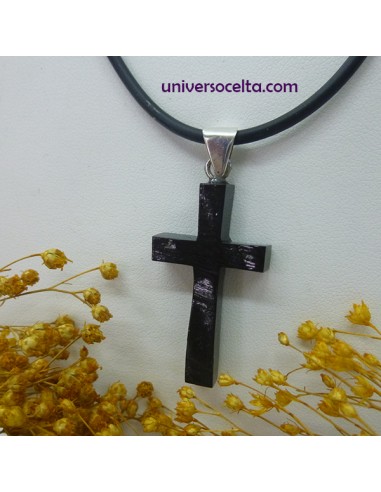 Cruz de Azabache artesana grande CXL