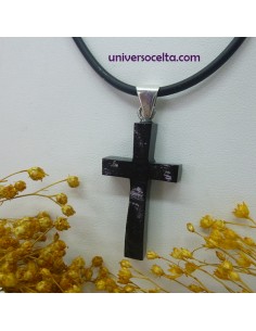 Cruz de Azabache artesana...