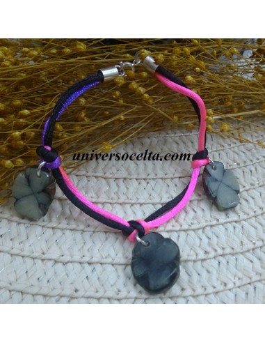 Quiastolita pulsera con cordón PCQ1