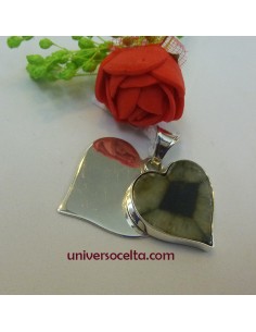 Colgante de Corazones entrelazados en plata CMK 2