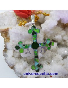 Cruz de la Victoria esmaltada en verde R573