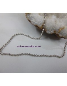 Cadena de 40 cm. con bolas talladas BO/40
