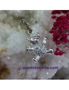 Charm Osito con Pedrería en plata