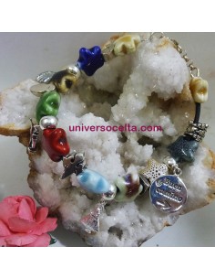 Pulsera con Charms y Estrellas