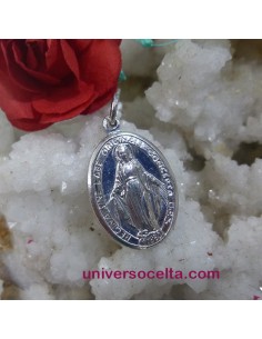 Virgen Milagrosa de plata maciza