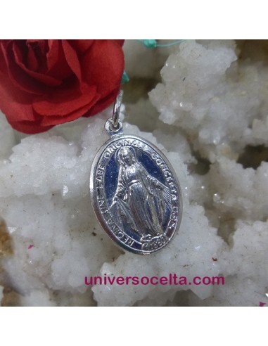 Virgen Milagrosa de plata maciza