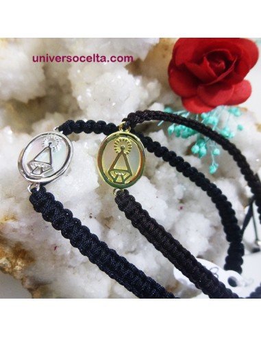 Pulsera con macramé y Santina de...