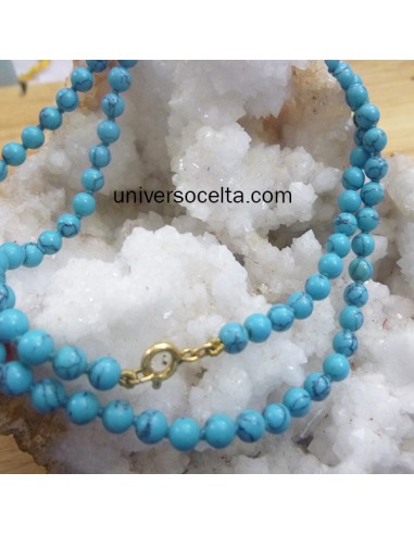 Collar con Turquesa y oro