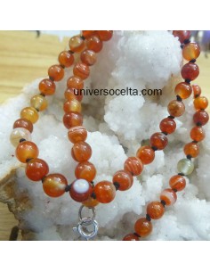 Collar de Corneola y plata BEAM