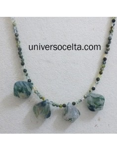 Hermoso Collar diseñado con Ágata Musgosa