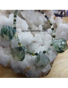 Hermoso Collar diseñado con Ágata Musgosa 2