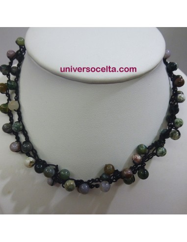 Collar artesano versátil de Ágata India