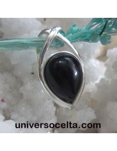 Colgante con Azabache en plata