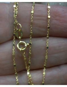 Cadena de Plata y Baño de oro