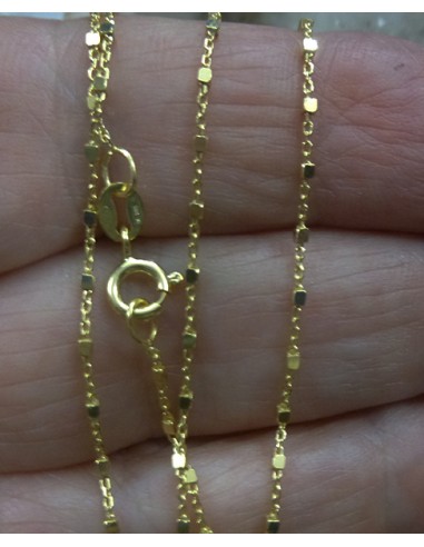 Cadena de Plata y Baño de oro