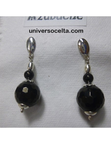 Pendientes con Azabache facetado FAP