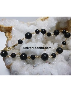 Pulsera de bola de Azabache lisa
