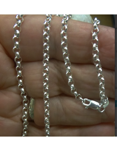 Cadena Rollo de Plata 60 cm