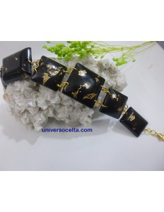 Pulsera artesana con carbón... 2