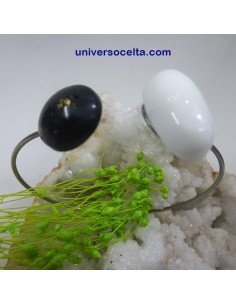 Brazalete con Ágata y Carbón reestructurado