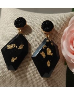 Aretes con carbón redefinido facetados ABP1 2