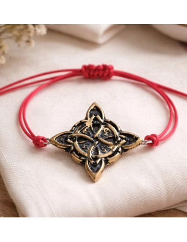 Nudo de Bruja Pulsera de carbón