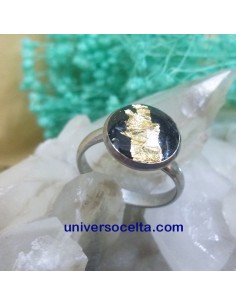 Anillo artesano de carbón...