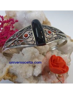Brazalete de filigrana y Azabache asturiano 2