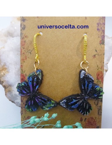 Pendientes con Mariposas policromadas